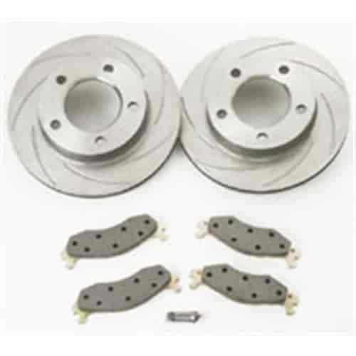Rotor Kit - Short Stop - Turbo Slotted Rotor & Pad Kit