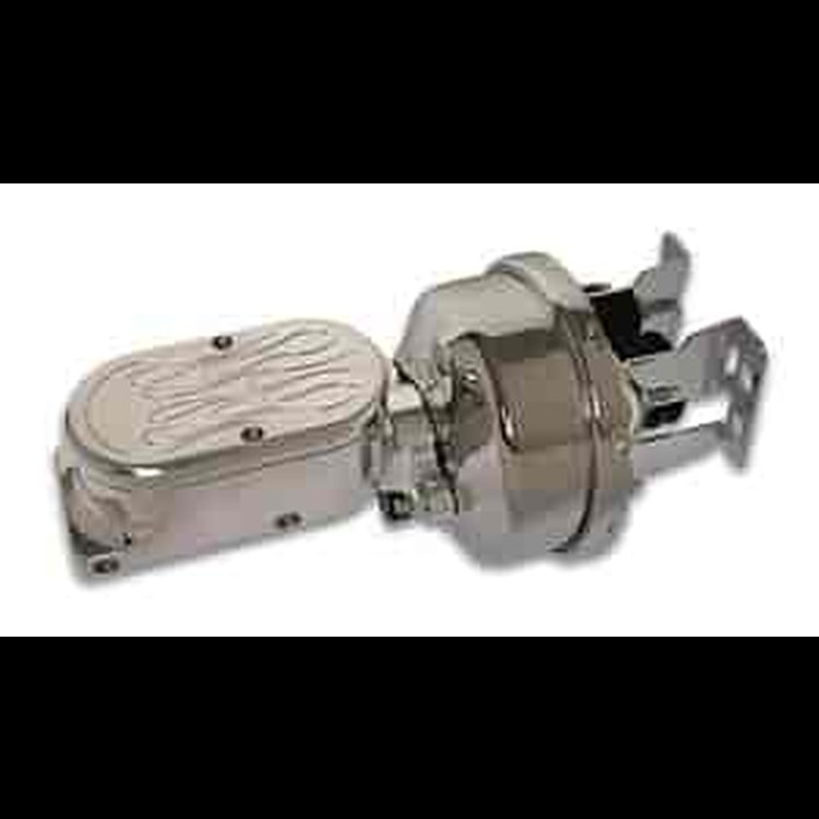 Booster and Master Cylinder Polished Aluminum Master Cylinder
