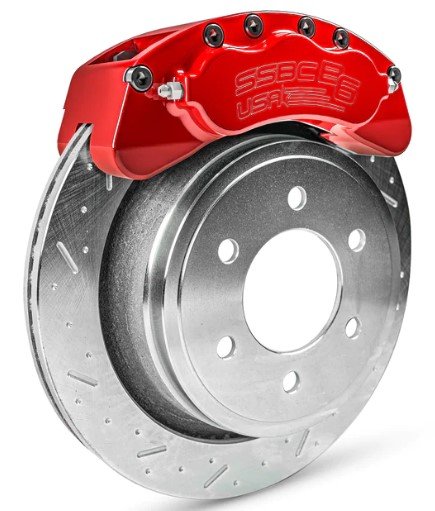 B6-Brawler Rear Caliper Upgrade Kit for 2007-2020 GM Trucks, SUVs (4WD)