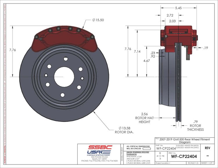 GM- B6 TRUCK CALIPER KIT