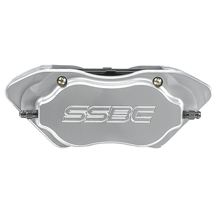 CPA-22171-2A 4-Piston Competition S Front Caliper Assembly, Billet Aluminum, 1-3/4" Piston, For 1" Rotor, Clear Anodized