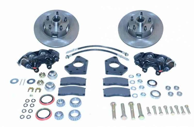 Front At The Wheels 4-Piston Disc Brake Conversion Kit 1964-1972 Mopar A-Body