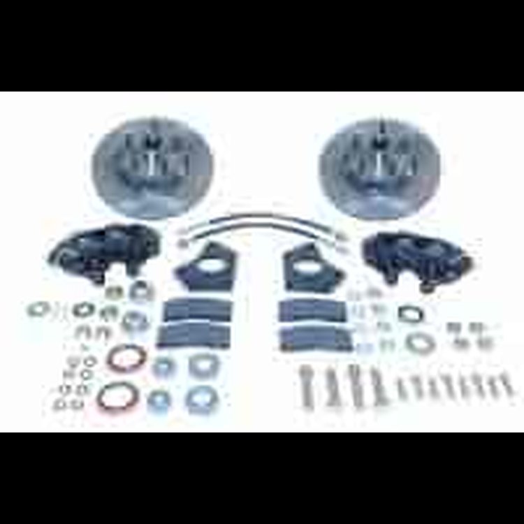 Front 4-Piston Drum to Disc Brake Conversion Kit At The Wheels Only