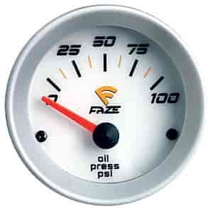 Electrical Oil Pressure Gauge 0 - 100 psi, 90° sweep