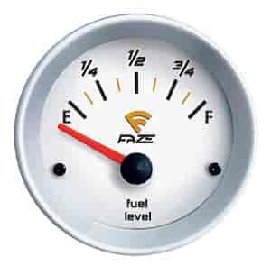 Electrical Fuel Level Gauge Empty to full, 90° sweep