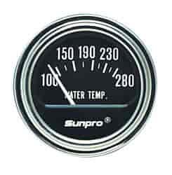 Water Temperature Gauge 100°-280° F range