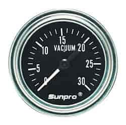 Vacuum Gauge 0-30 in. Hg Vacuum scale