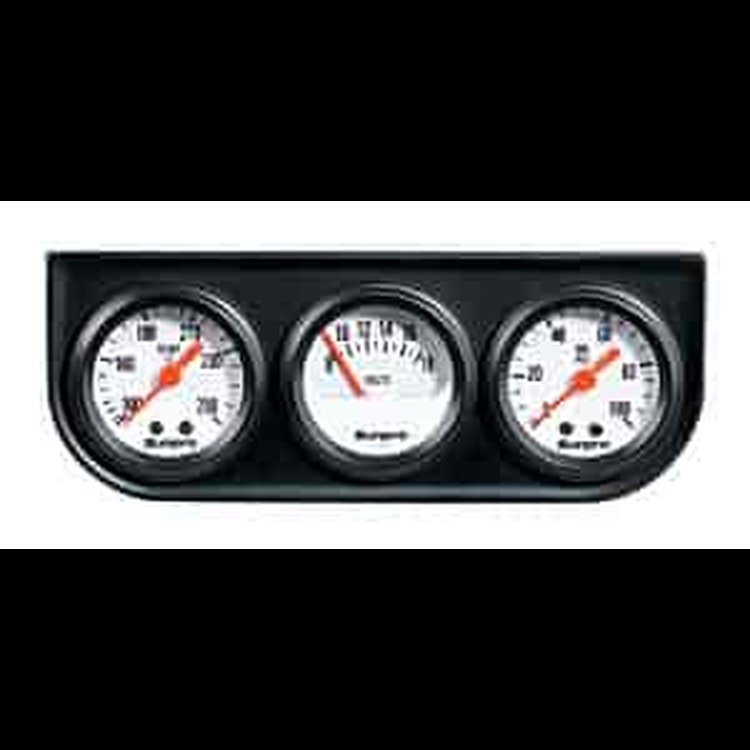 Mini Triple Gauge Kit Mechanical Oil Pressure