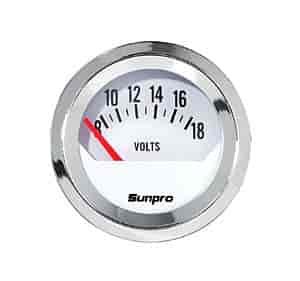 Voltmeter 2" White Dial Face