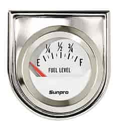 Electrical Fuel Gauge 2" white dial face