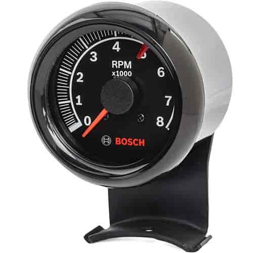 Mini Super Tach II 2-5/8" Black Dial Face