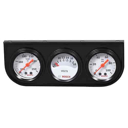 Mini Triple Gauge Kit Mechanical Oil Pressure