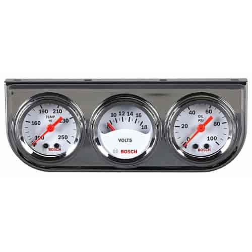 Mini Triple Gauge Kit Mechanical Oil Pressure