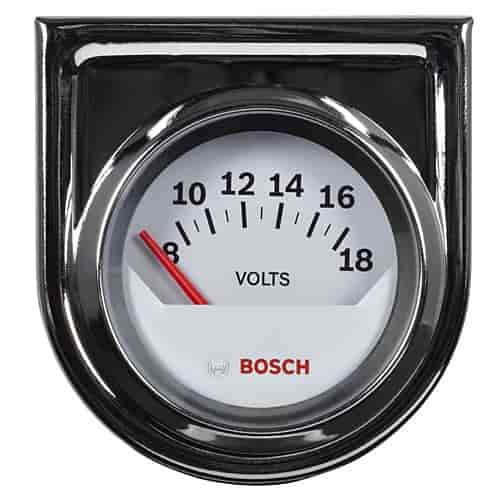 Voltmeter 2" White Dial Face