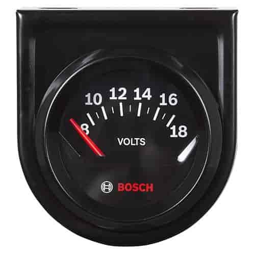 Voltmeter 2" Black Face Dial