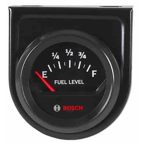 Fuel Level Gauge 2" Black Dial Face