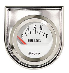 Electrical Fuel Gauge 2" white dial face