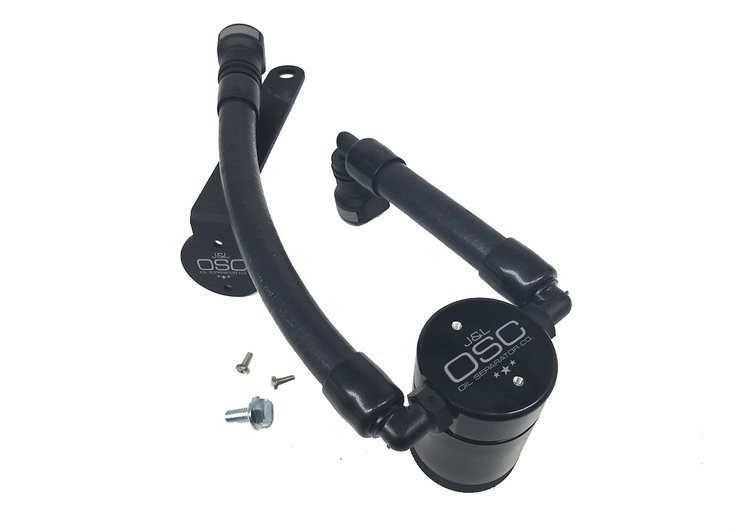 Oil Separator 3.0, Driver Side, Black Anodized [2007-2014 Ford GT500]