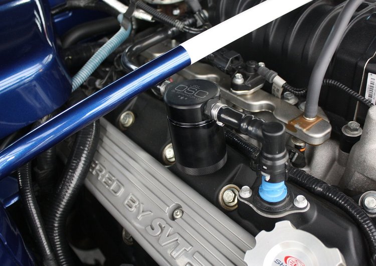 Oil Separator 3.0, Passenger Side, Black Anodized [2007-2014 Ford GT500]