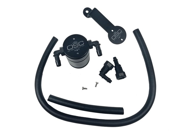 Oil Separator 3.0 Passenger Side, Clear Anodized [2005-2010 Ford Mustang GT, Bullitt, Saleen]
