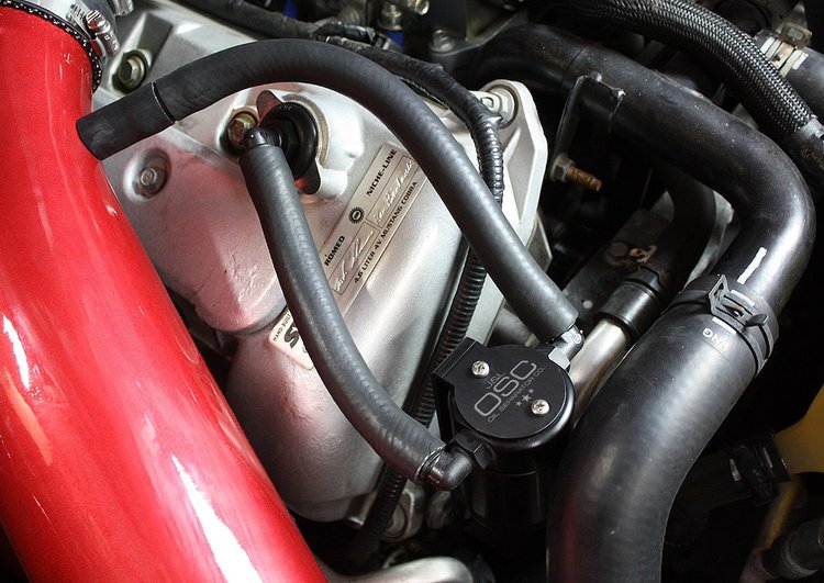 Oil Separator 3.0, Passenger Side, Black Anodized [1999-2004 Ford Mustang Cobra & 2003-2004 Ford Mustang Mach 1]