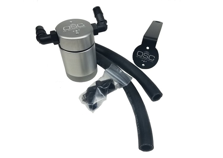 Oil Separator 3.0, Passenger Side, Clear Anodized [1999-2004 Ford Mustang Cobra & 2003-2004 Ford Mustang Mach 1]