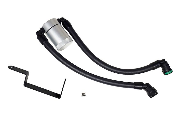 Oil Separator 3.0 Passenger Side, Clear Anodized [2013-2019 Ford Explorer Sport 3.5L EcoBoost V6]
