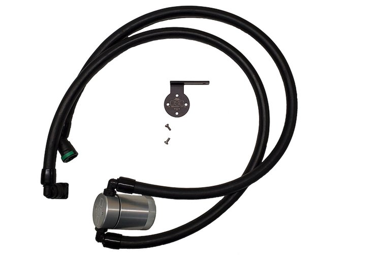 Oil Separator 3.0 Passenger Side, Clear Anodized [Fits Select Ford F-150 3.5L PowerBoost, Ford Expedition 3.5L EcoBoost]