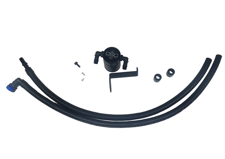 Oil Separator 3.0 Driver Side, Black Anodized [Fits Select Ford Ranger 2.3L Ecoboost]