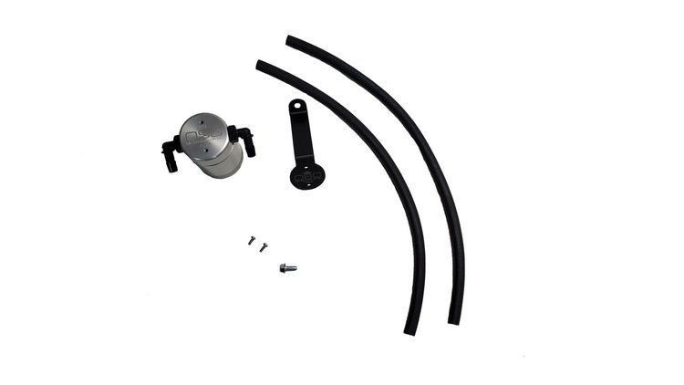 Oil Separator 3.0 Driver Side, Clear Anodized [Fits Select Ford/Lincoln SUV's and Truck's with 2.0L EcoBoost]