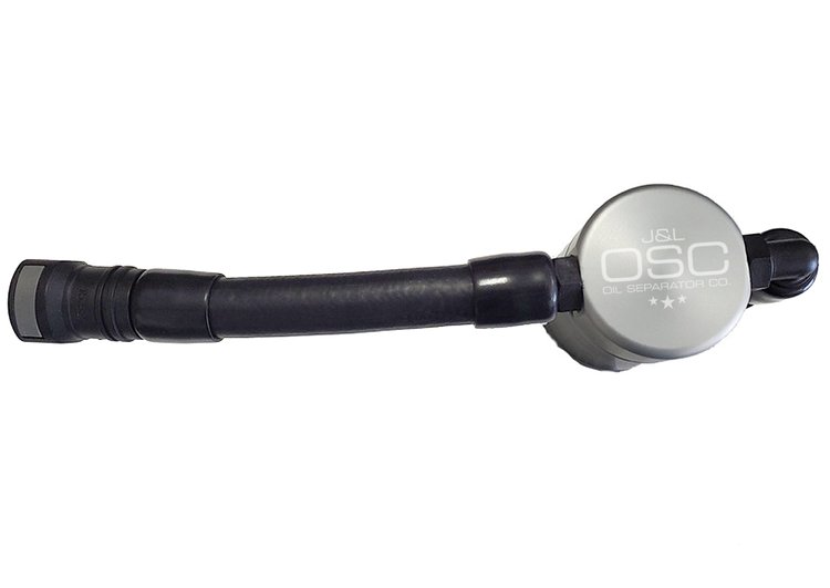 Oil Separator 3.0 V2 Driver Side, Clear Anodized [2005-2010 Ford Mustang GT, Bullitt, Saleen]