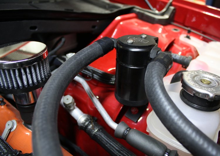 Oil Separator 3.0 Driver Side, Black Anodized [2015-2017 Dodge Charger Hellcat, 2015-2017 Dodge Challenger Hellcat]