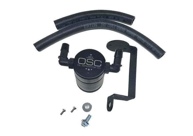 Oil Separator 3.0 Passenger Side, Black Anodized [Fits Select 5.7L Hemi Dodge Charger, Challenger, 300C & Magnum]