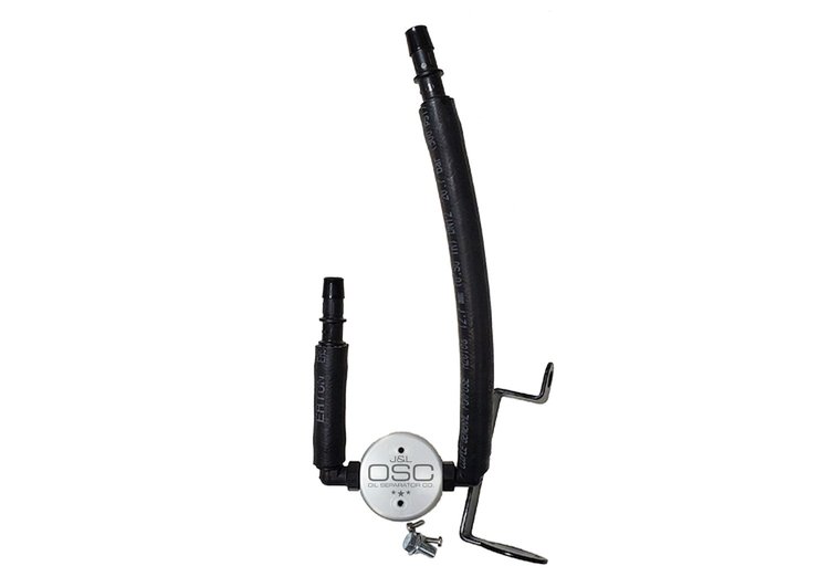 Oil Separator 3.0 Passenger Side, Clear Anodized [Satin] [Fits Select 5.7L Hemi Dodge Charger, Challenger, 300C & Magnum]