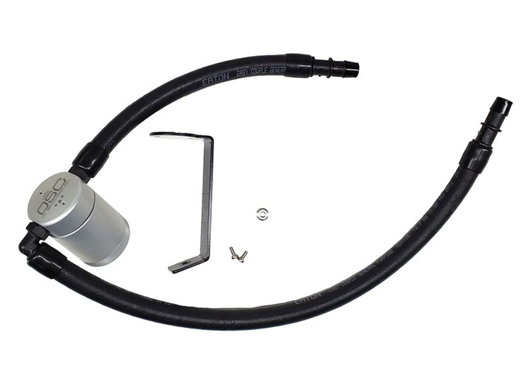 Oil Separator 3.0 Passenger Side, Clear Anodized [Fits Select 3.6L Dodge Charger, Challenger and Chrysler 300C]