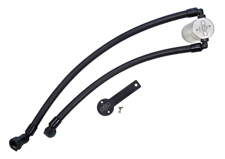 Oil Separator 3.0 Passenger Side, Clear Anodized [Fits Select Ram TRX 6.2L SC]