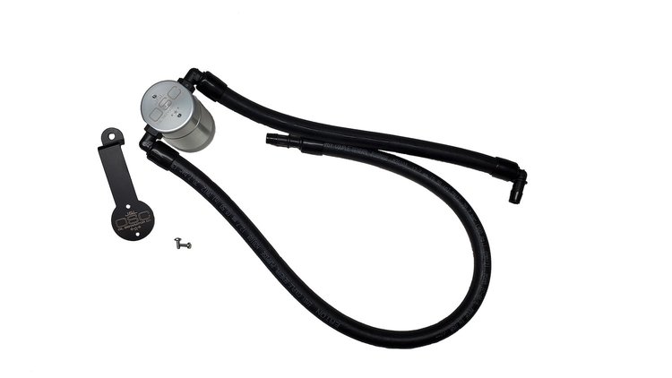 Oil Separator 3.0 Passenger Side, Clear Anodized [Fits Select Jeep Wrangler 392]