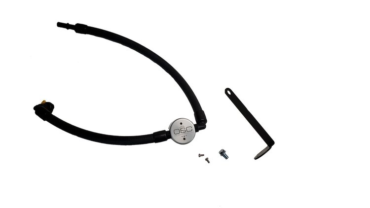 Oil Separator 3.0 Driver Side, Clear Anodized [Fits Select Ford Bronco 2.3L EcoBoost]