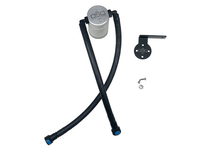 Oil Separator 3.0 Driver Side, Clear Anodized [Fits Select Chevrolet/GMC 5.3L/6.2L]