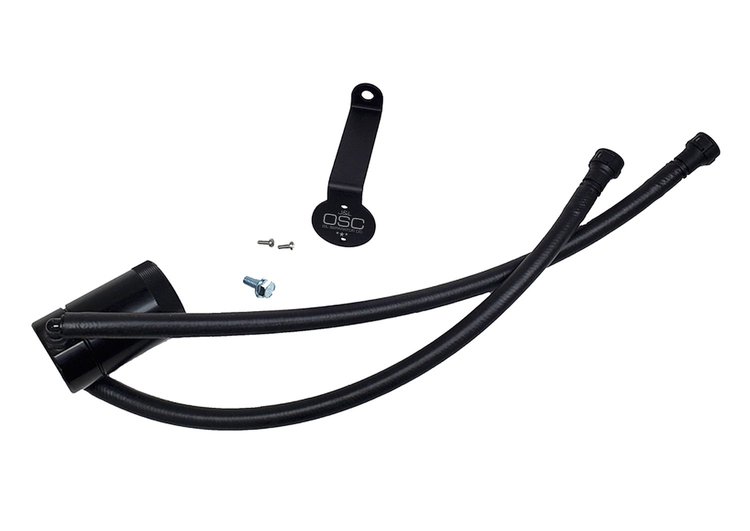 Oil Separator 3.0 Driver Side, Black Anodized [Fits Select Chevrolet Silverado/ GMC Sierra 2500/3500 6.6L Gas]