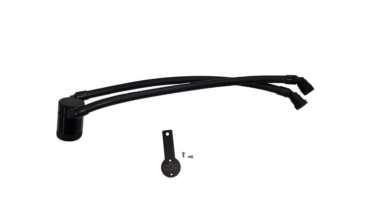 Billet Oil Separator Catch Can for Jeep Wagoneer, Ram 1500 3.0L [Black Anodized] 3098D-B