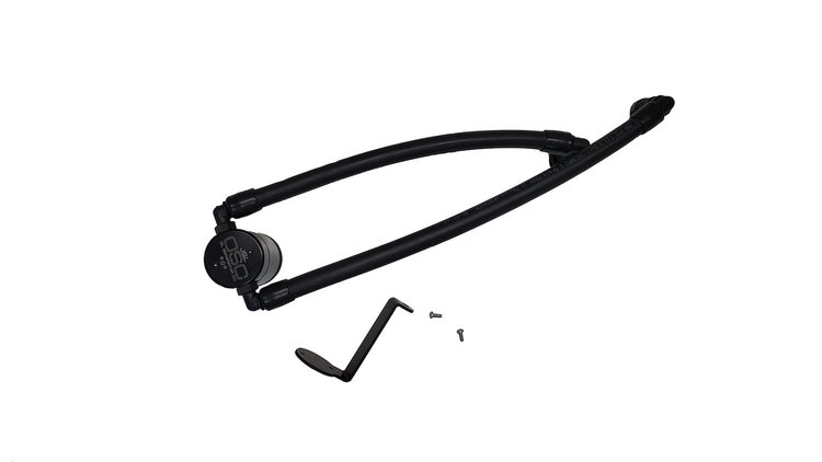 Billet Oil Separator Catch Can for 2024-2026 Ranger 2.7L EcoBoost [Black Anodized] 3099P-B