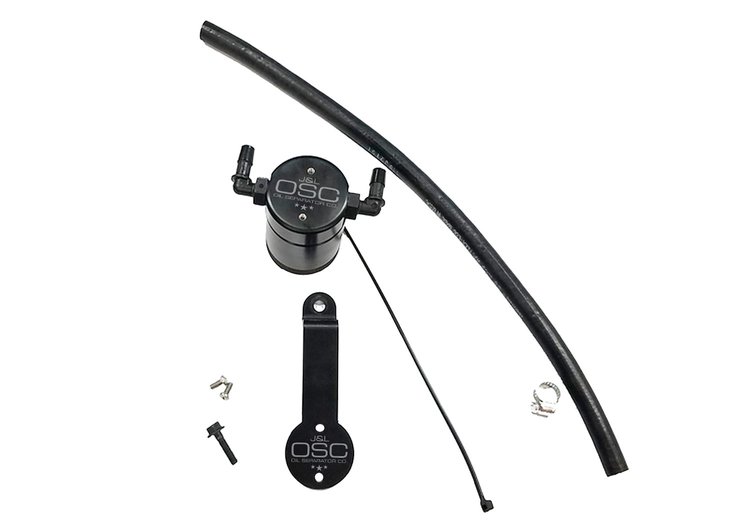 Oil Separator 3.0 Passenger Side, Black Anodized [2016-2021 Honda Civic 1.5L Turbo EX/SI]