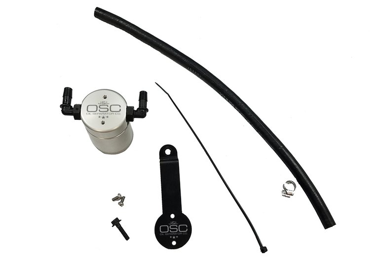 Oil Separator 3.0 Passenger Side, Clear Anodized [2016-2021 Honda Civic 1.5L Turbo EX/SI]