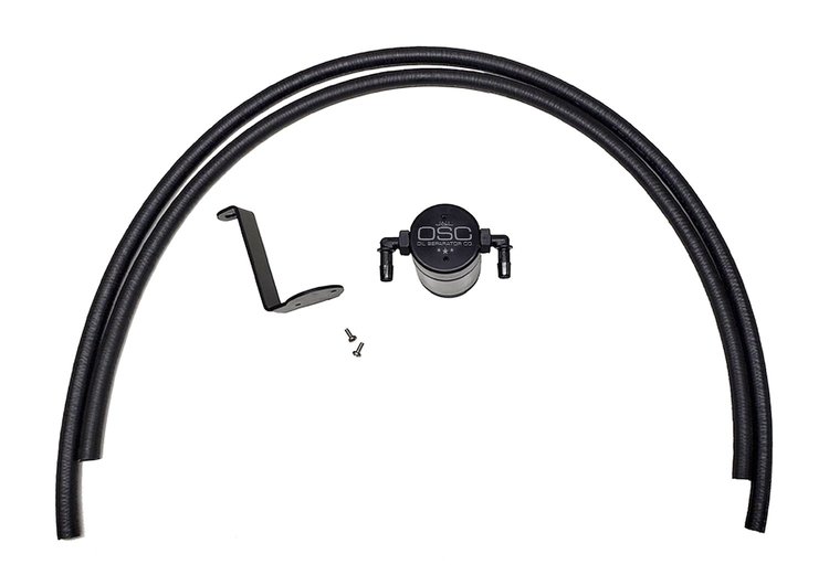 Oil Separator 3.0 Passenger Side, Black Anodized [2005-2012 Nissan Pathfinder 4.0L, 2005-2019 Nissan Frontier 4.0L]