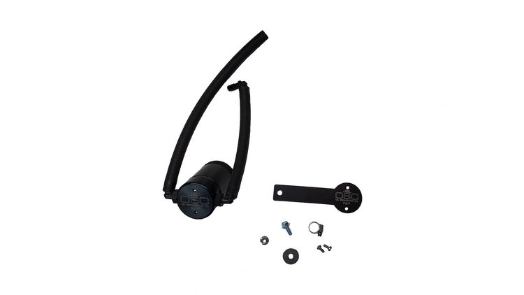 Oil Separator 3.0 Passenger Side, Black Anodized [Fits Select Nissan Frontier 3.8L]