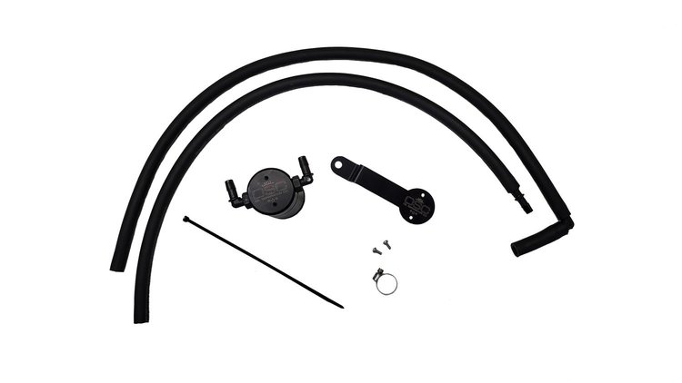 Oil Separator 3.0 Passenger Side, Black Anodized [Fits Select Hyundai Palisade 3.8L, Kia Telluride 3.8L]