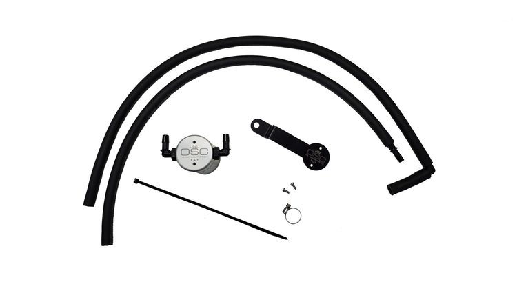 Oil Separator 3.0 Passenger Side, Clear Anodized [Fits Select Hyundai Palisade 3.8L, Kia Telluride 3.8L]