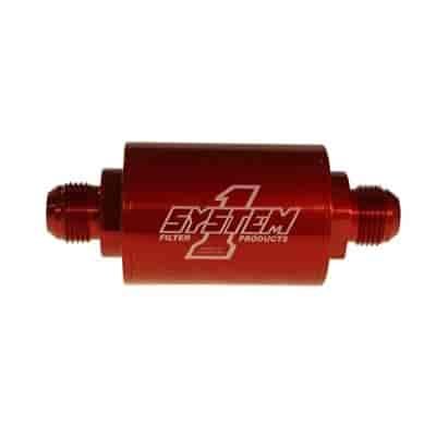 Pro street billet inline fuel filter 3/8 barb fittings