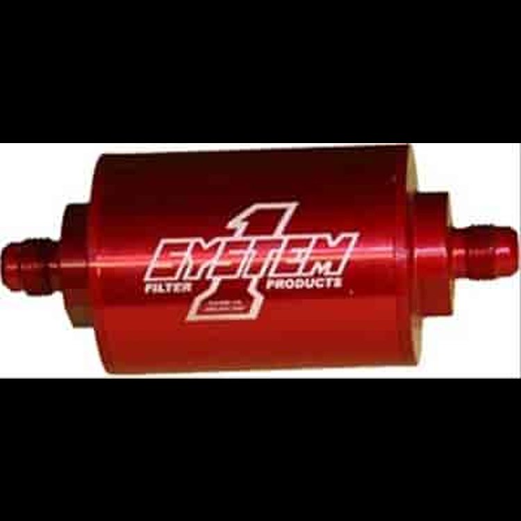 Pro street billet inline fuel filter AN-8 fittings